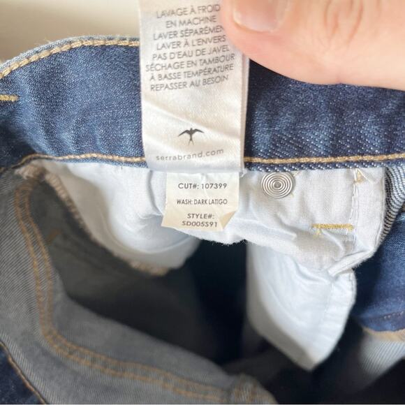 Serra by Joie Rucker High Rise Flare Crop Kick Jeans Sz 28 - Picture 6 of 6